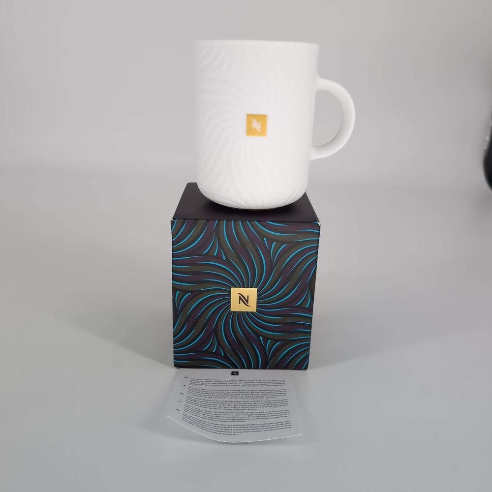Nespresso 2025 Limited Edition Festive 12.8 oz Porcelain Coffee Mug Cup - NIB